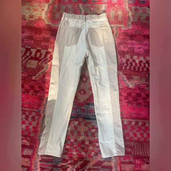 NWOT Reformation Cynthia Tonal Straight Leg High Waist Jeans Size 27 - Picture 3 of 4